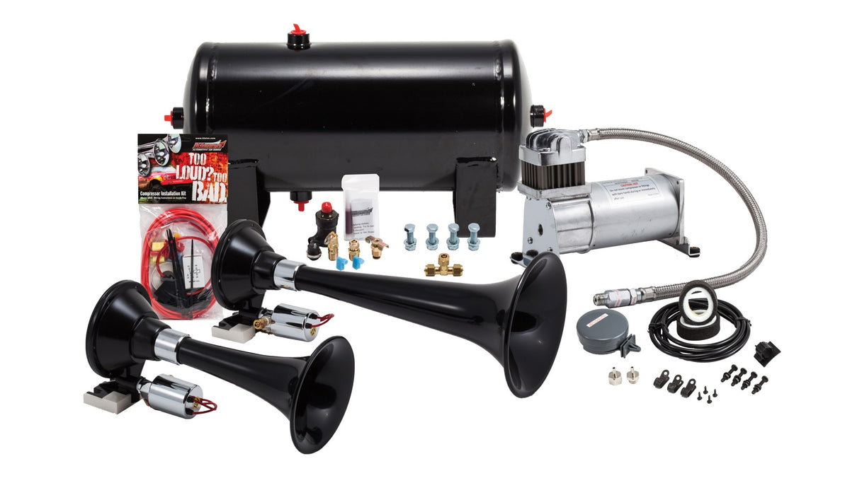 Kleinn - HK5 - ProBlaster™ black ABS dual train horn system - 220/6275RC