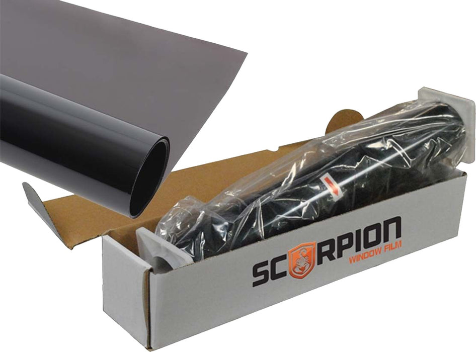 Scorpion Window Film - SH20IR20 - Automotive Tint Scorpion auto window films are the next evolution in high-tech UV protection for vehicles. Our film not only deflects sunlight but also blocks 99% of the suns harmful UV rays providing excellent protection