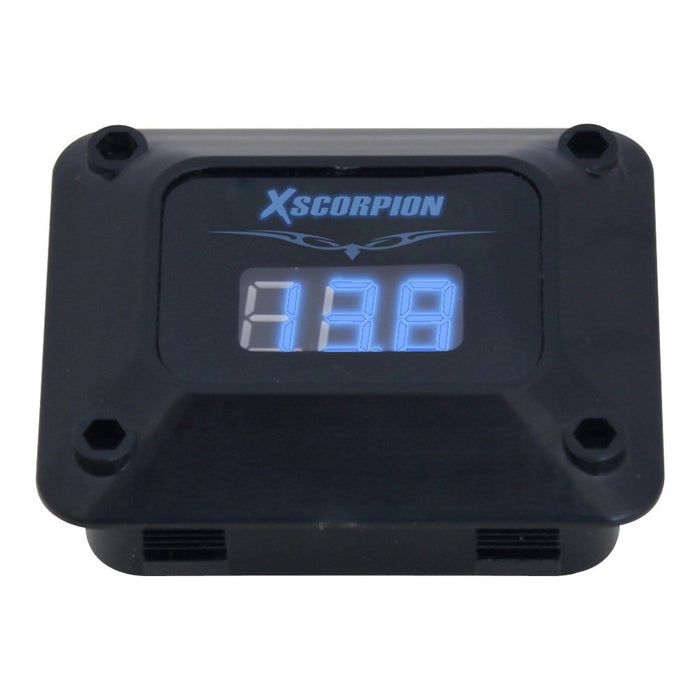 XScorpion - DVM23SR - XSCORPIAN Red Digital Volt Meter Silver Square