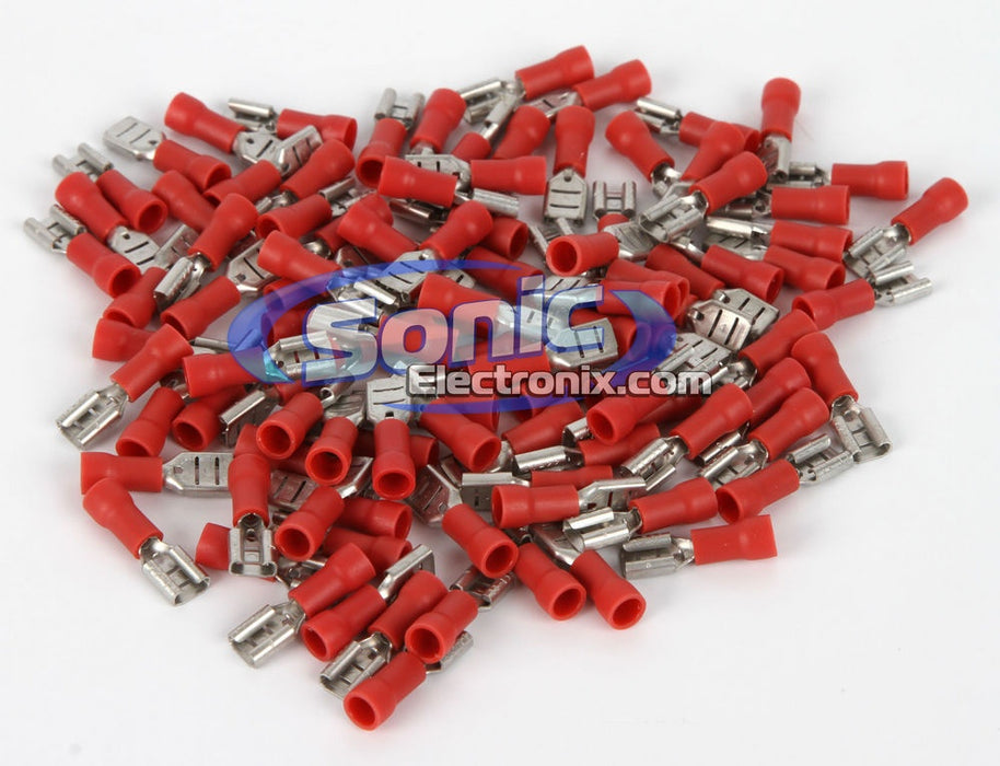 XScorpion - FD187R - XSCORPIAN Red Female non-insulated connector 100 QTY (Sold per Bag)