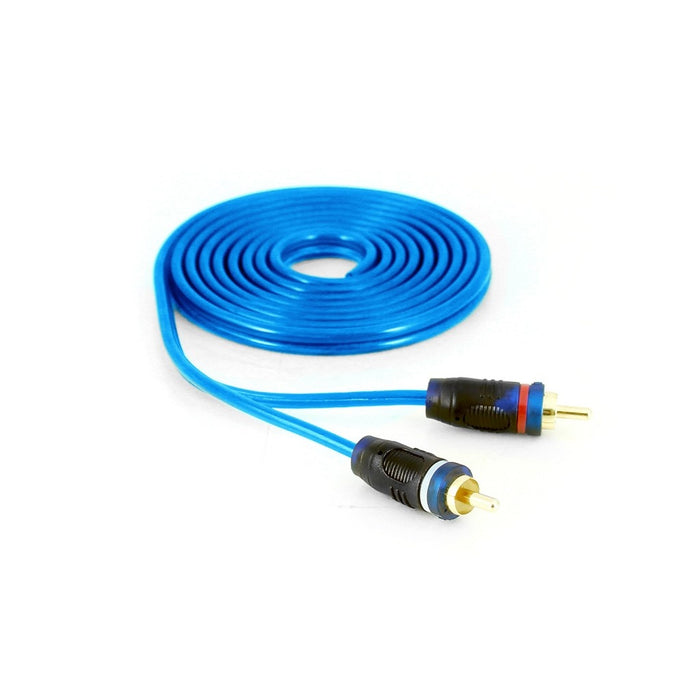 DB Link - JL12Z - 12' MID-NIGHT BLUE PLASTIC GRIP AUDIO/VIDEO CABLE JAMMIN RCA SERIES.