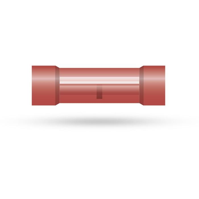 DB Link - RBC2216P - 22-16 GA. RED CLEAR PVC BUTT CONNECTOR  (B12)