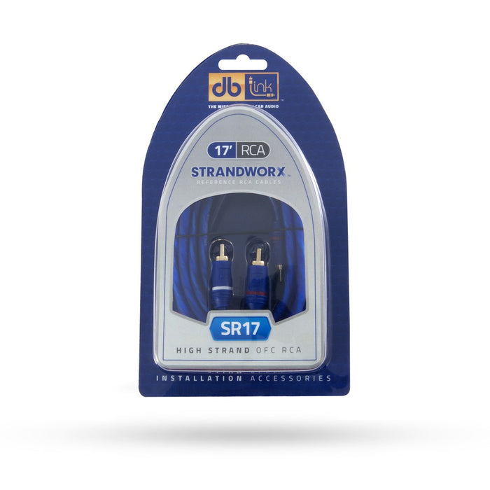 DB Link - SR17 - 17' SOFT TOUCH BLUE STRANDWORX RCA