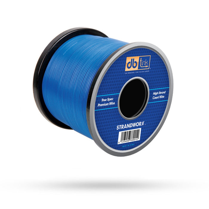 DB Link - SXRW18BL500 - 18 GA BLUE 500  foot STRANDWORX REMOTE WIRE  (C14)