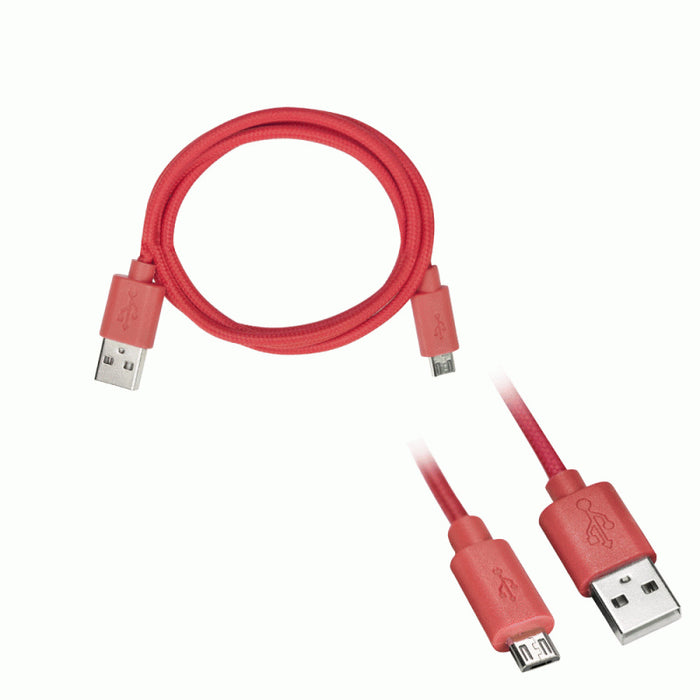 Axxess - AX-MICROB-RD - Replacement Micro B Cable - Red - 3 feet