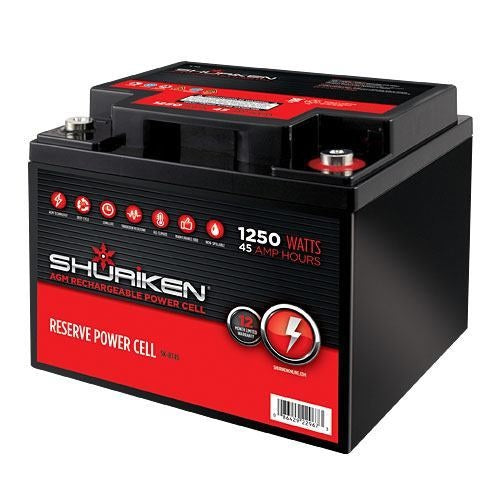 Shuriken - SK-BT45 - 1250W 45AMP Hours Compact Size AGM 12V Battery