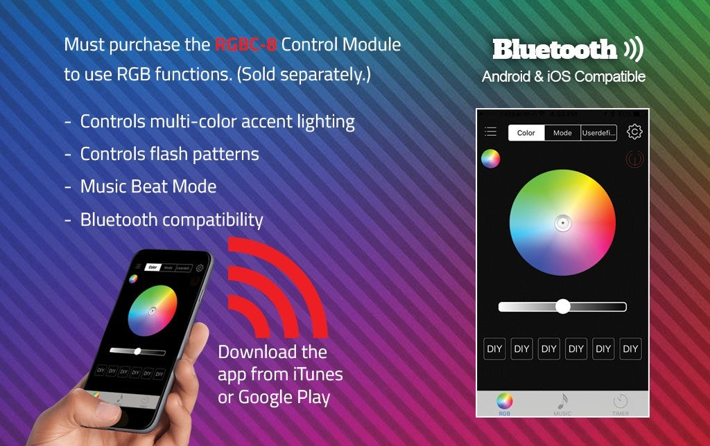 DB Marine - RGBC8 - 8 OUTPUT BLUETOOTH RGB LED CONTROLLER