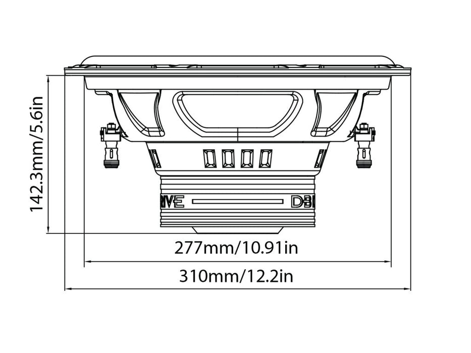 DB Drive - 12inch 400/700 WATTS DUAL 2 OHM SUBWOOFER