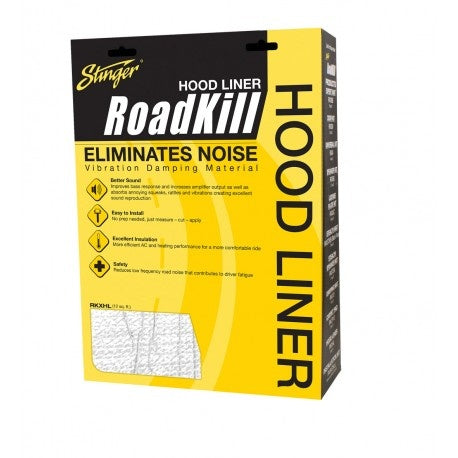 Stinger - RKXHL - ROADKILL HOOD LINER DAMPING KIT 32" X 54" SHEET = 12 SQ FT