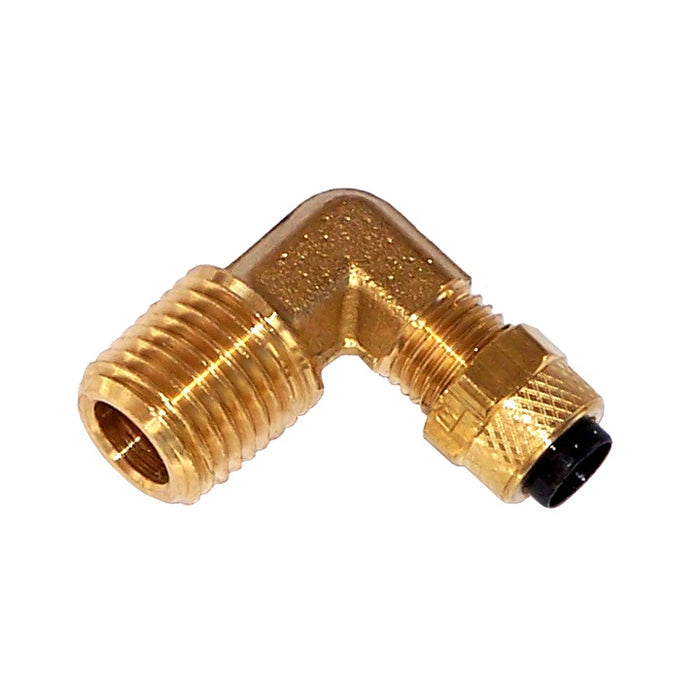 Kleinn - 51414L - 1/4 Inch M NPT elbow compression fitting for 1/4 Inch O.D. air line tubing