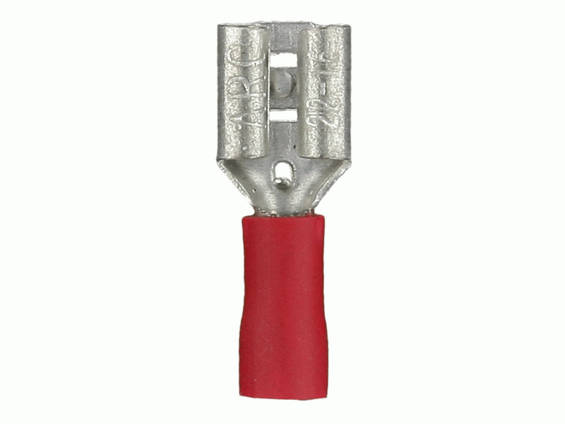 Install Bay - RVFD250 - Red Vinyl Female Quick Disconnect 22-18 Gauge .250