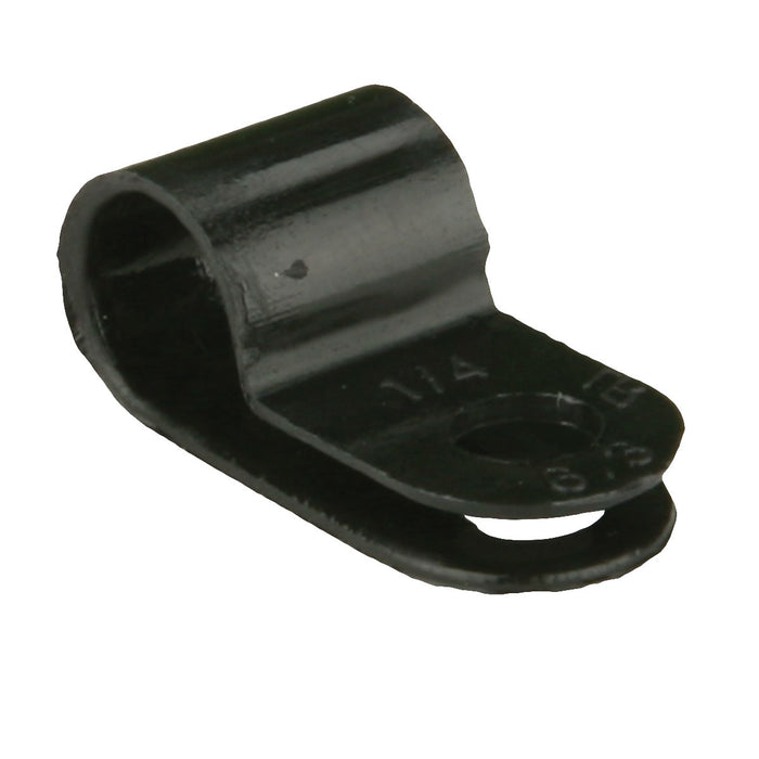 Install Bay - BCC14 - Black Cable Clamps 1/4 Inch - Package of 100