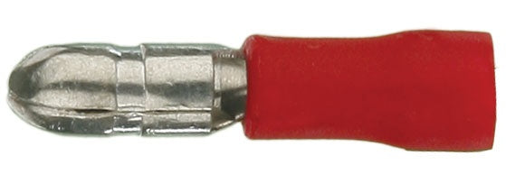 Install Bay - RVMB - Red Vinyl Male Bullet Connector 22-18 Gauge .156