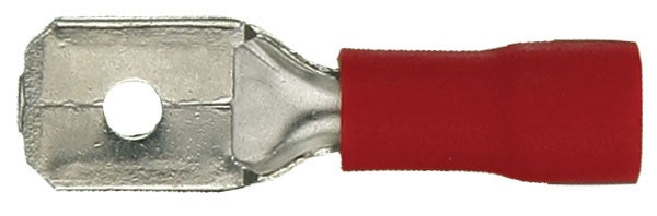 Install Bay - RVMD250 - Red Vinyl Male Quick Disconnect 22-18 Gauge .250