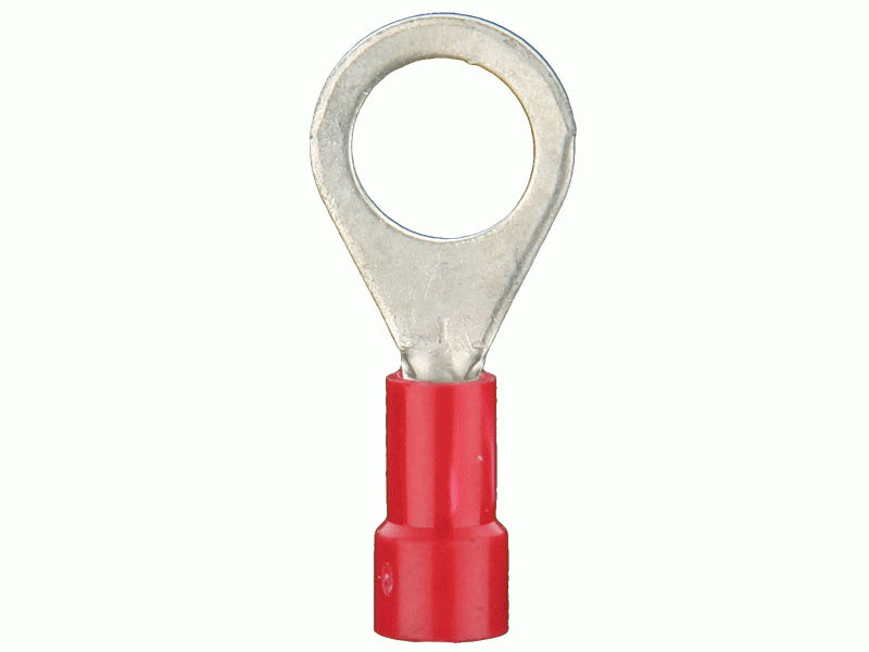 Install Bay - RVRT810 - Red Vinyl Ring Terminal 8 Gauge #10 - Package of 25