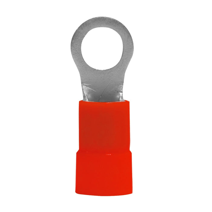 Install Bay - RVRT838 - Red Vinyl Ring Terminal 8 Gauge 3/8 inch - Package of 25