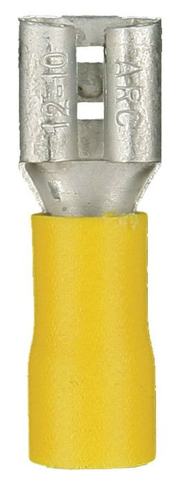 Install Bay - YVFD250 - Yellow Vinyl Female Quick Disconnect 12-10 Gauge .250