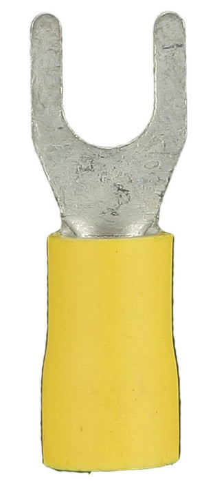 Install Bay - YVST10 - Yellow Vinyl Spade Terminal 12-10 Gauge #10 - Package of 100