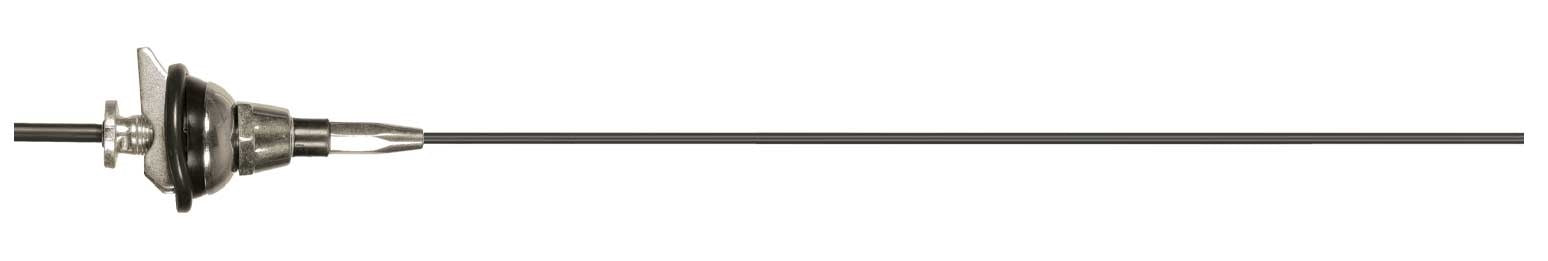 Metra - 44-UT30B - TOP MOUNT 1" 1-SECTION MAST-BLK