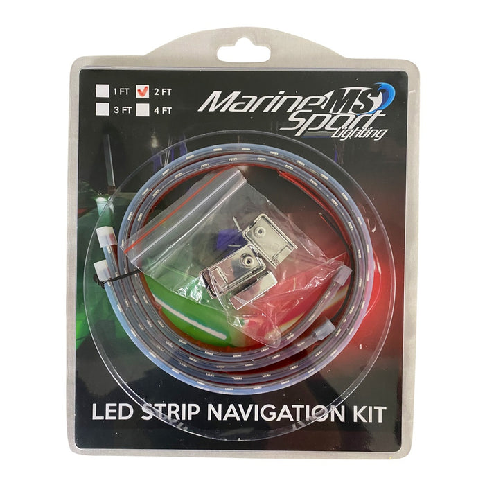 Race Sport Marine Sport - MSL2FTSL Boat and Marine Vessel 24in LED Strip Starboard and Port sidelight Nav kit (2FT)