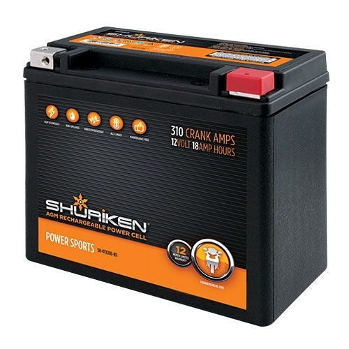 Shuriken - SK-BTX20L-BS - 310 Crank AMPS 18AMP Hours AGM Battery