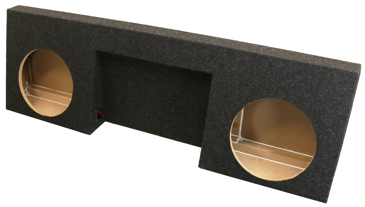 Atrend - A16812CPA - 2007-2013 GM Regular Cab Dual 12 Inch Sub Enclosure With Amp Space