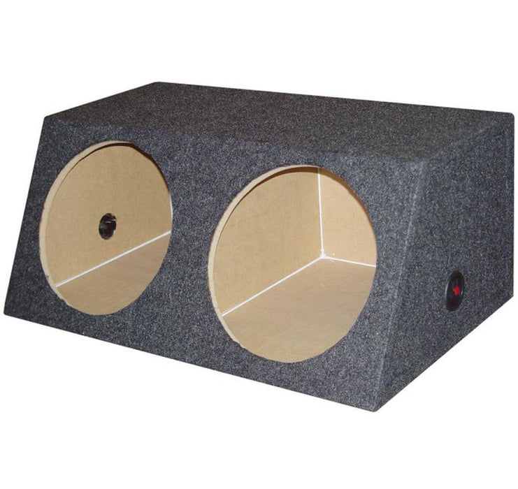 2 HOLE 12" DEEP SEALED MDF BOX