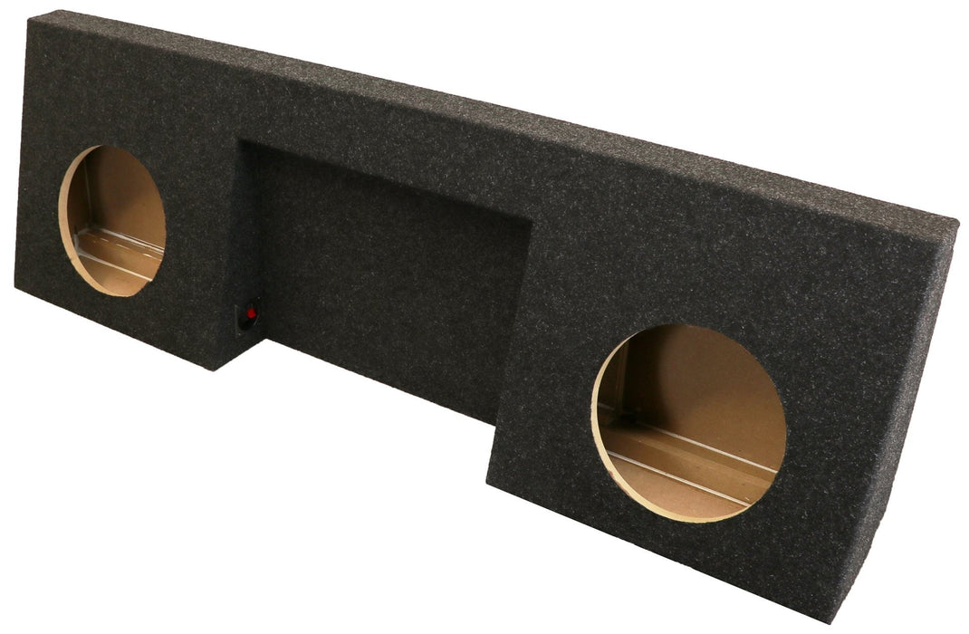 Atrend - A16810CPA - 2007-2013 GM Regular Cab Dual 10 Inch Sub Enclosure With Amp Space