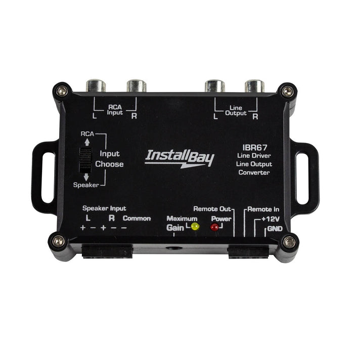 Install Bay - IBR67 - LINE DRIVER/LINE OUTPUT Converter 2 CHANNEL - Retail Pack