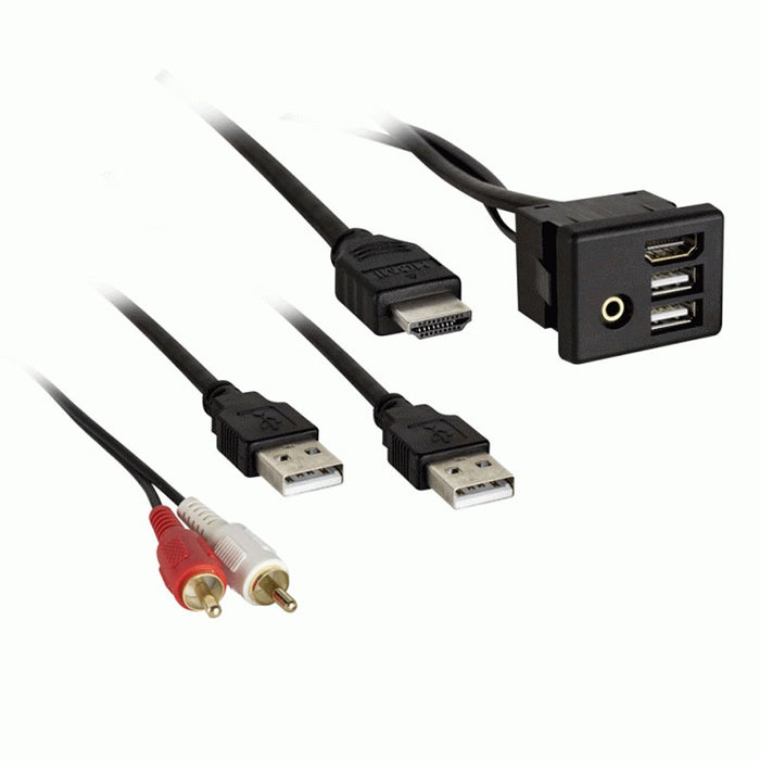 Axxess - AX-GMUSBAUX-3 - 3ft USB Hub Replacement Knockout - GM 2014-Up