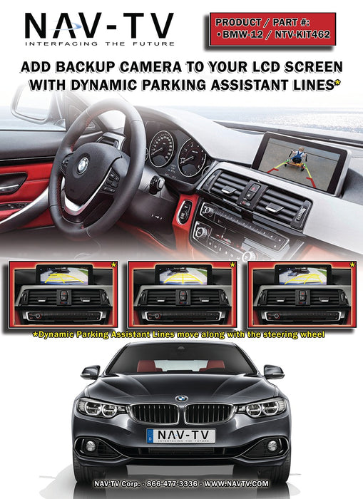 Nav-TV - NTV-KIT462 - BMW-12 WITH DYNAMIC PARKING LINES KIT