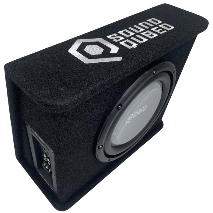 SoundQubed - HDS2-110SL-WA - Loaded Wedge 10" Enclosure w/ Amplifier 350w/700w