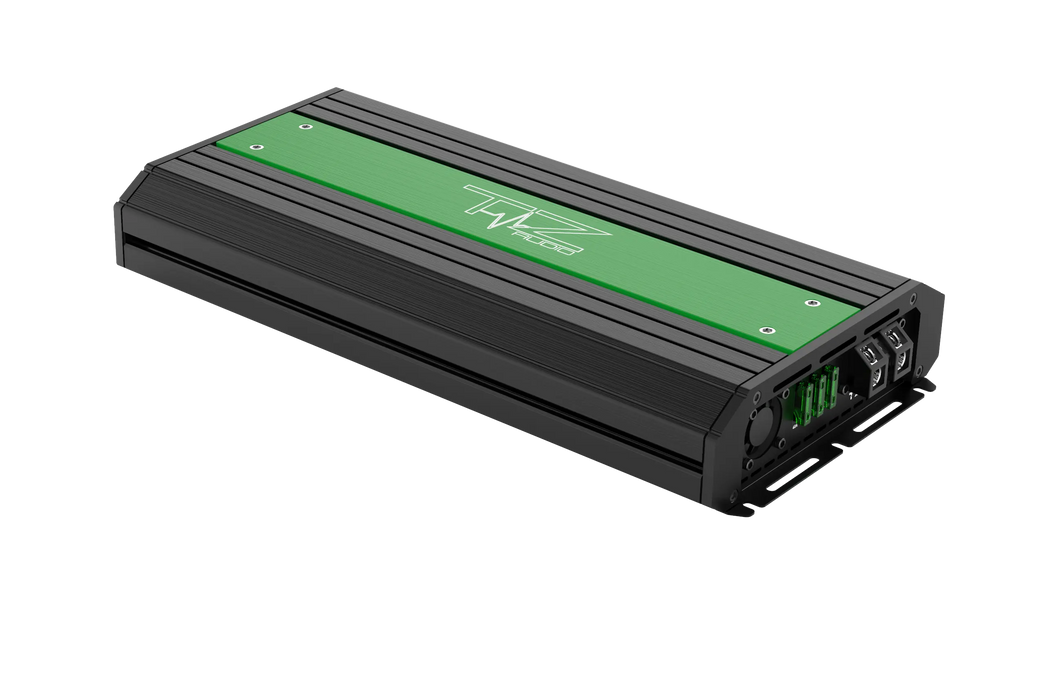 Tezla Audio Professional Series TZ1400.1, 1400 Watts @ 1 Ohms Mono, 900 Watts x 1 @ 2ohms Mono, 600 Watts @ 4 Ohms Mono Built in Clipping Indicator, detented pots