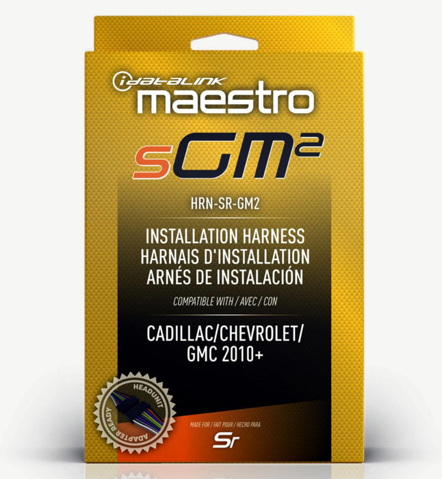 Maestro - HRN-SR-GM2 - MSR compatible radio replacement harness for select 2010 & up GM vehicles