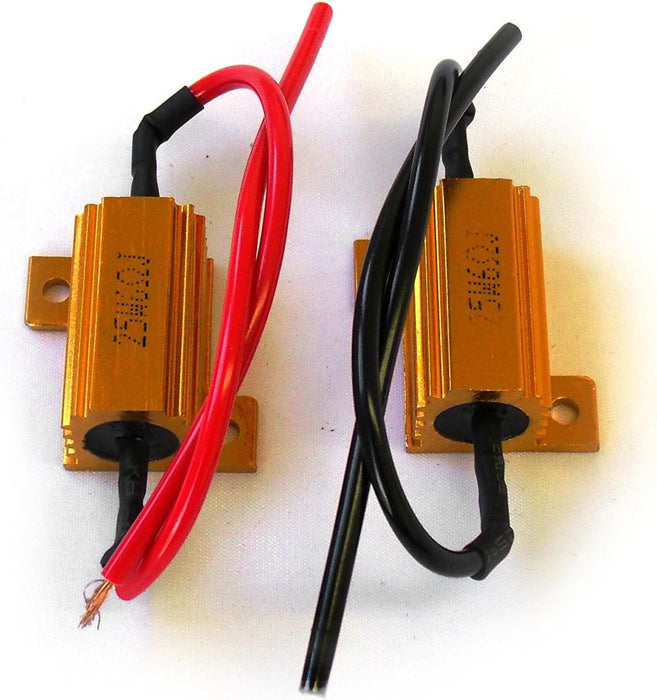 Race Sport 6OHM25WATT - 6 Ohm 25W Load Resistors (Pair) - Stops Rapid Flashing Turn Signals