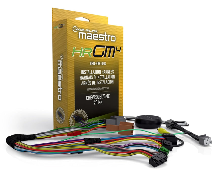 Maestro - HRN-HRR-GM4 - Radio replacement T-harness and chime speaker for select GM vehicles 2016 and up