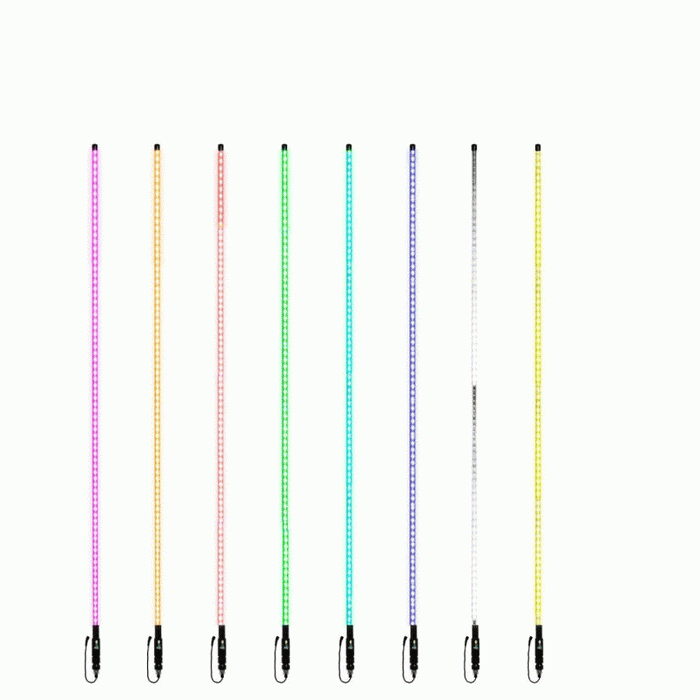 Heise - MPS-RGBWHIP4-1 - RGB LED Whip Antenna - 4ft