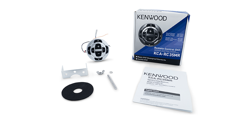 Kenwood - KCA-RC35MR - Wired Marine Remote Control for Marine Receivers with IPX7 Protection