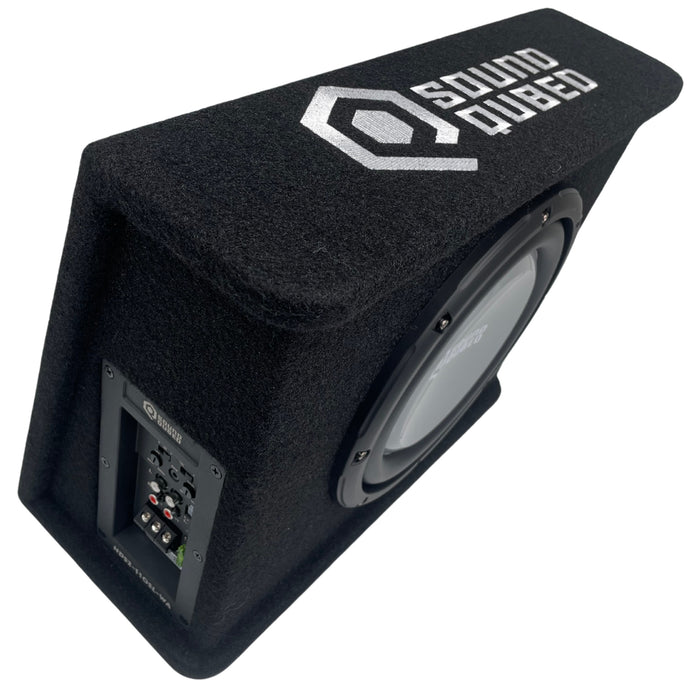 SoundQubed - HDS2-110SL-WA - Loaded Wedge 10" Enclosure w/ Amplifier 350w/700w