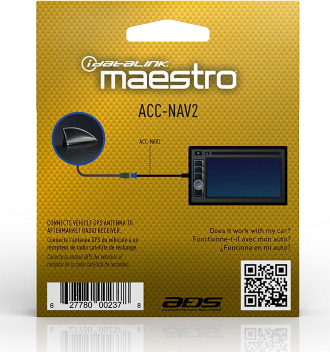 Maestro - ACC-NAV2 - Fakra to GPS input adaptor for select Pioneer navigation radios.  Compatible with MSR, MSW, MRR & MRR2