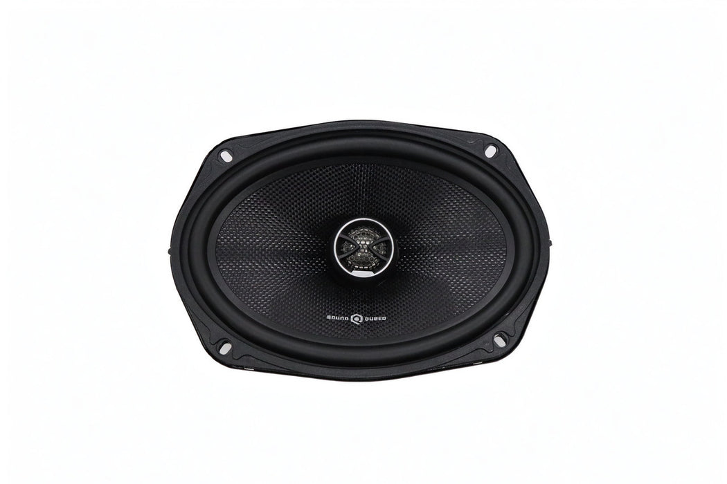 SoundQubed - HDX-CX69 - 2-way 6x9" coaxial speaker - Carbon Fiber - 4 ohm 120w/360w - with grills