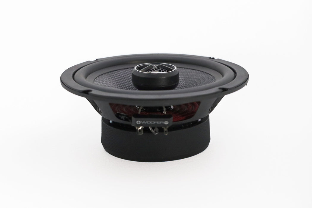 SoundQubed - HDX-CX65 - 2-way 6.5" coaxial speaker - Carbon Fiber - 4 ohm 80w/240w - with grills