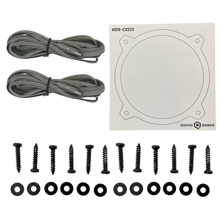 SoundQubed - HDS-CX525 - 2-way 5.25" coaxial speaker - 4 ohm - 45w/135w - with grills