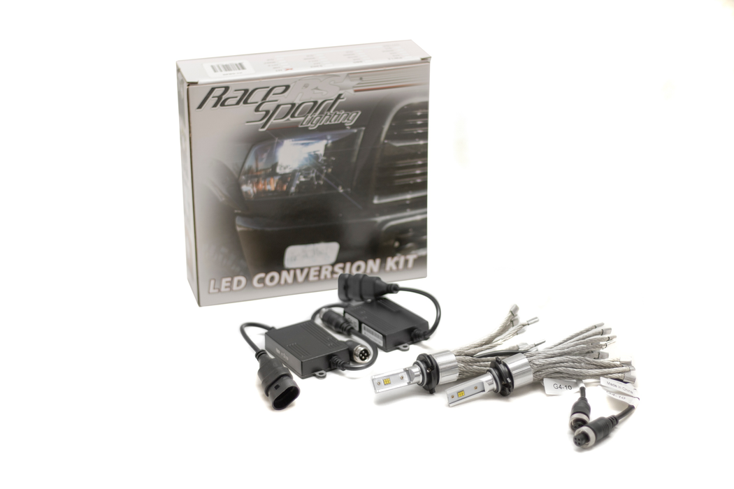 Race Sport H10G4LED - H10 GEN4� LED Headlight Conversion Kit with Focus Optics, and copper stranded rope heat sinks - Patent Approved Design