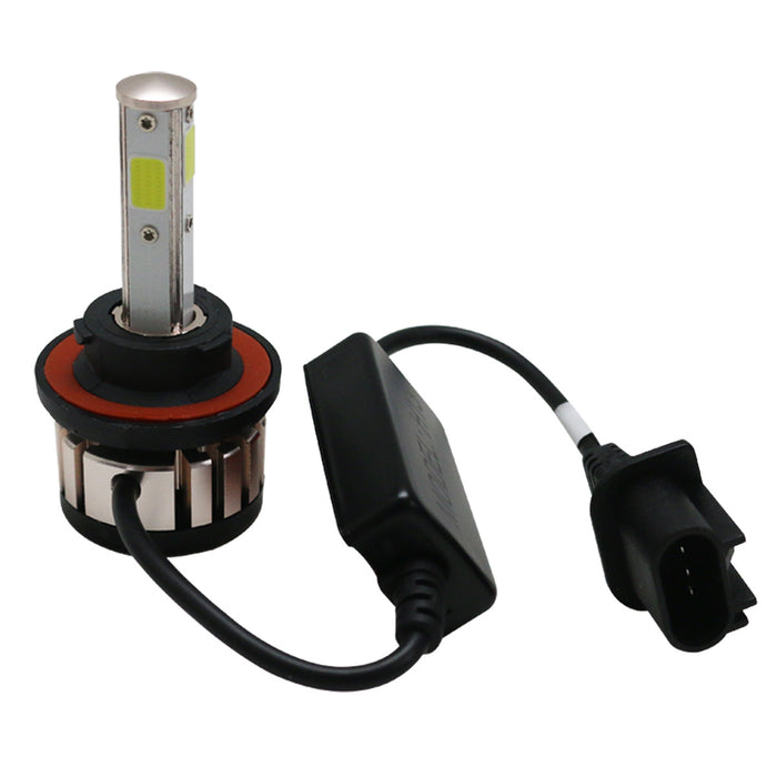 Race Sport H13LED4S - 4-Sided Plug-N-Play LED Headlight Kit - 2,500 LUX  (6,000 Lumens) w/ OEM Kelvin Color