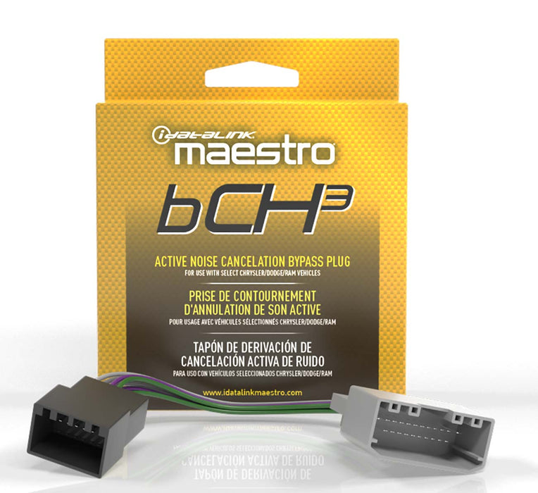 Maestro - ACC-ANC-CH3 - Active noise cancelling unit bypass plug to allow the installation of an aftermarket Amplifier. Compatible with MAR, MAR2, MSR, MSW, MRR & MRR2