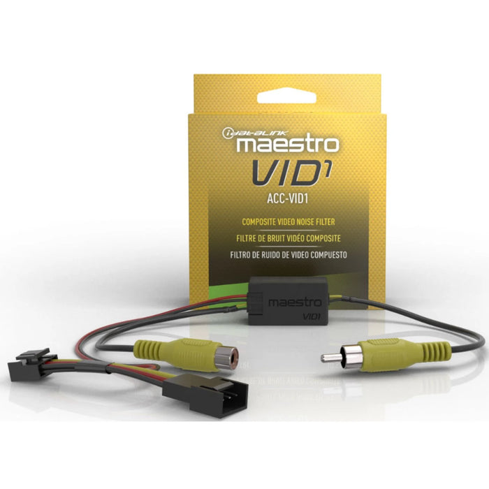Maestro - ACC-VID1 - Converts a double ended signal from a factory back up camera to single ended composite video output for use with aftermarket radio.  Comp. with MSR, MSW, MRR & MRR2