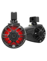 DB Marine - APT8RGBXLB - 8" RGB TOWER SPEAKER W/COMPRESSION DRIVER BLACK