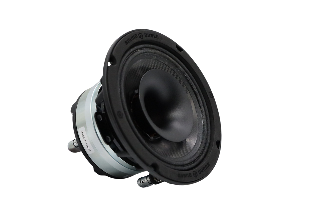 SoundQubed - BGX-CX6-8 - 6.5" Pro Hybrid Neodymium midrange with a carbon fiber cone 2" Voice Coil Woofer - 300w/600w - 2" Voice Coil Horn 100w/200w
Bi-Amplification is recommended for peak performance Frequency Response 70Hz - 20KHz