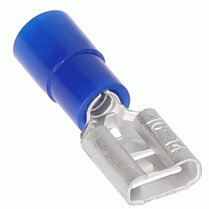 Install Bay - BNFD250 - Blue Nylon Female Quick Disconnect 16-14 Gauge .250